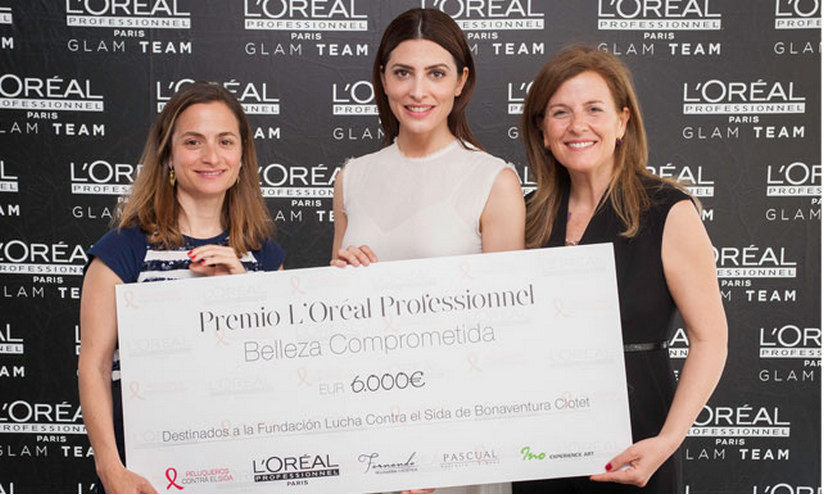 Bárbara Lennie recibe el Premio Belleza Comprometida 2018 que otorga L'Oréal Professionnel