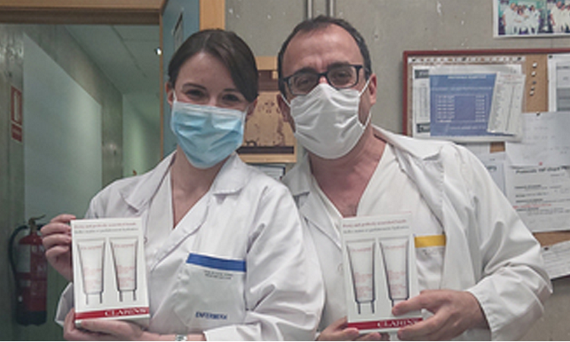 Clarins Spain dona 1.880 cremas de manos en España a diferentes instituciones sanitarias y residencias geriátricas