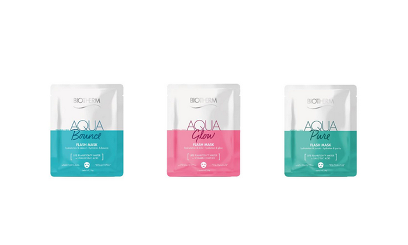 Aqua Bounce, Aqua Glow y Aqua Pure Flash, las nuevas mascarillas de Biotherm