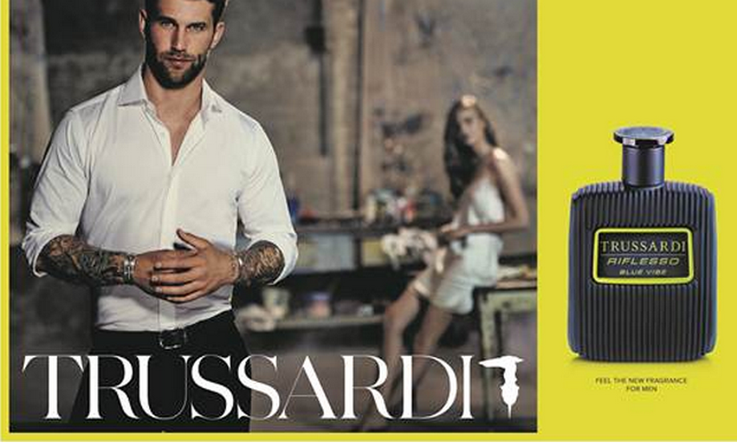 Trussardi Riflesso Blue Vibe, la nueva fragancia masculina de Trussardi Parfums
