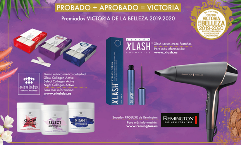 Premios Victoria de la Belleza: Remington, Xlash España y Eiralabs premiados por el consumidor