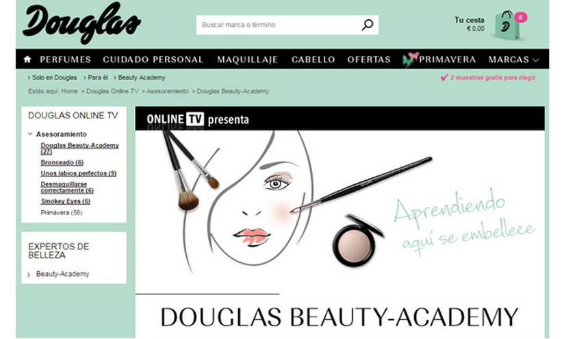 Perfumerías Douglas lanza su tienda online en España 
