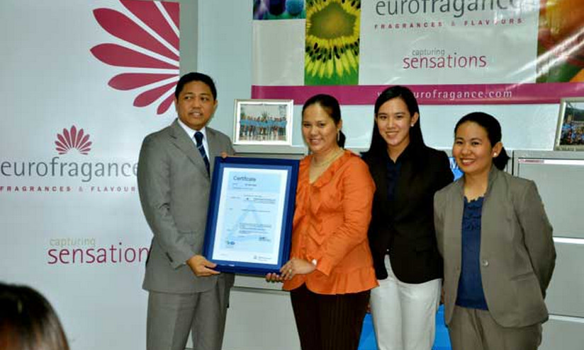 La filial de Eurofragance en Filipinas, certificada por su calidad