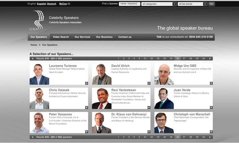 Nuestro colaborador Laureano Turienzo, miembro de la prestigiosa lista Celebrity Speakers