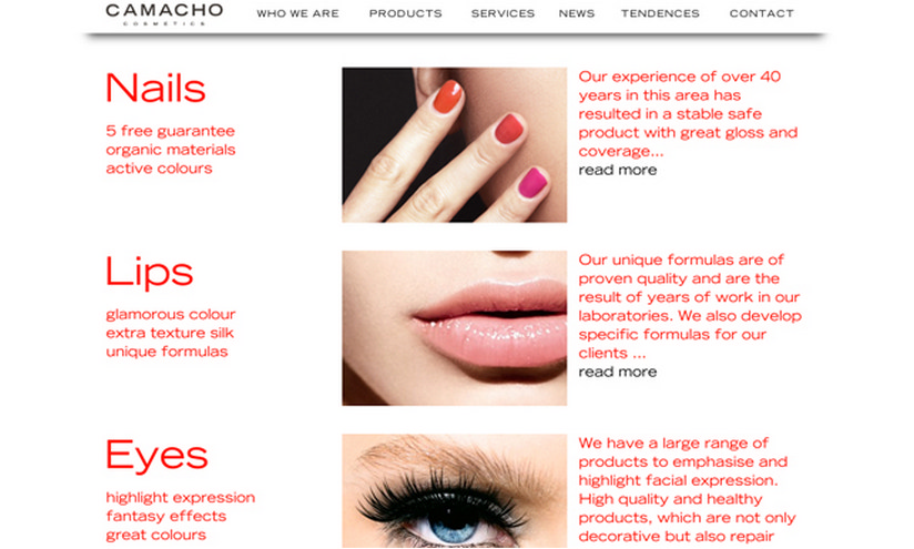 Camacho Cosmetics presenta nueva imagen y web corporativa